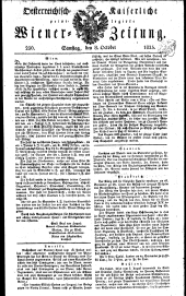 Wiener Zeitung 18251008 Seite: 1