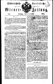 Wiener Zeitung 18251011 Seite: 1