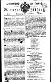 Wiener Zeitung 18251013 Seite: 1