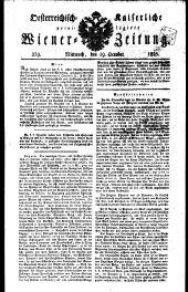 Wiener Zeitung 18251019 Seite: 1