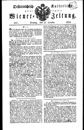 Wiener Zeitung 18251021 Seite: 1