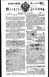Wiener Zeitung 18251026 Seite: 1