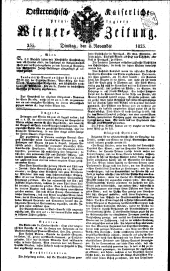 Wiener Zeitung 18251108 Seite: 1
