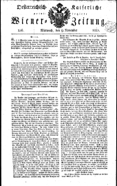 Wiener Zeitung 18251109 Seite: 1