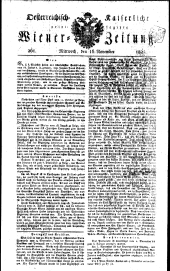 Wiener Zeitung 18251116 Seite: 1