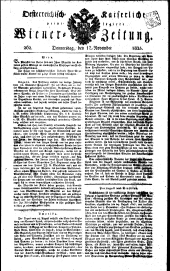 Wiener Zeitung 18251117 Seite: 1