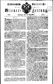 Wiener Zeitung 18251122 Seite: 1