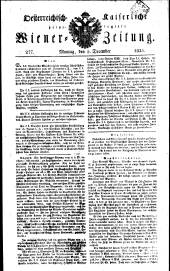 Wiener Zeitung 18251205 Seite: 1