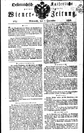 Wiener Zeitung 18251207 Seite: 1