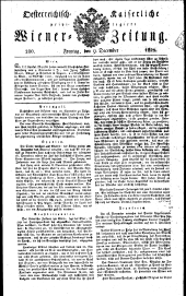 Wiener Zeitung 18251209 Seite: 1