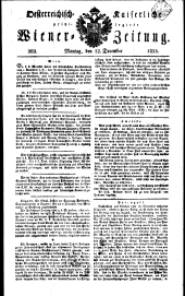 Wiener Zeitung 18251212 Seite: 1