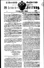 Wiener Zeitung 18260104 Seite: 1