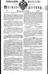 Wiener Zeitung 18260109 Seite: 1