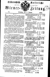 Wiener Zeitung 18260117 Seite: 1