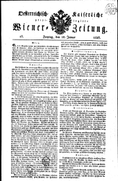 Wiener Zeitung 18260120 Seite: 1