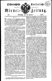 Wiener Zeitung 18260128 Seite: 1