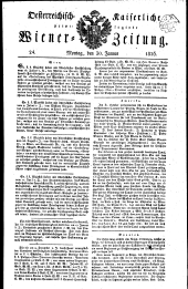 Wiener Zeitung 18260130 Seite: 1