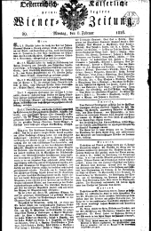 Wiener Zeitung 18260206 Seite: 1