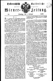 Wiener Zeitung 18260207 Seite: 1