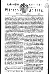 Wiener Zeitung 18260222 Seite: 1