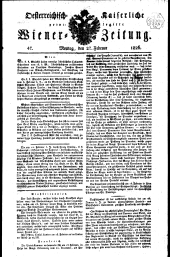 Wiener Zeitung 18260227 Seite: 1