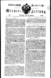 Wiener Zeitung 18260228 Seite: 1