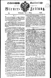 Wiener Zeitung 18260301 Seite: 1