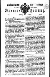 Wiener Zeitung 18260303 Seite: 1