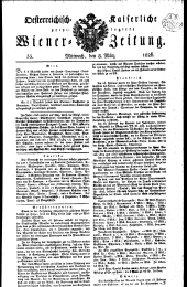 Wiener Zeitung 18260308 Seite: 1