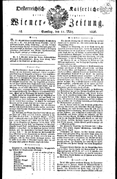 Wiener Zeitung 18260311 Seite: 1