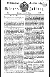 Wiener Zeitung 18260317 Seite: 1