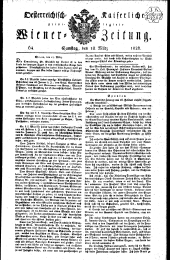 Wiener Zeitung 18260318 Seite: 1