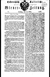 Wiener Zeitung 18260328 Seite: 1