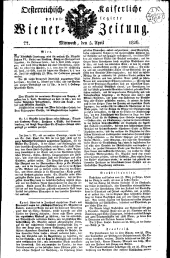 Wiener Zeitung 18260405 Seite: 1