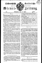 Wiener Zeitung 18260412 Seite: 1