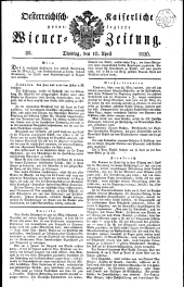 Wiener Zeitung 18260418 Seite: 1