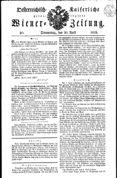 Wiener Zeitung 18260420 Seite: 1