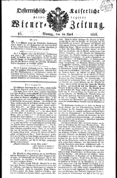 Wiener Zeitung 18260424 Seite: 1