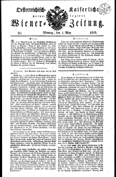 Wiener Zeitung 18260501 Seite: 1