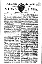 Wiener Zeitung 18260511 Seite: 1