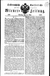 Wiener Zeitung 18260512 Seite: 1