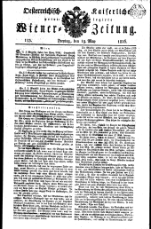 Wiener Zeitung 18260519 Seite: 1