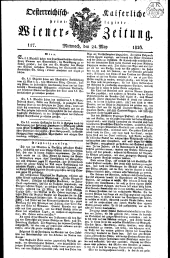 Wiener Zeitung 18260524 Seite: 1