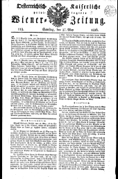 Wiener Zeitung 18260527 Seite: 1