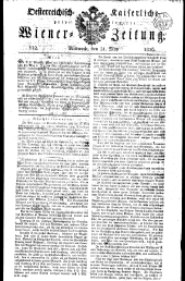 Wiener Zeitung 18260531 Seite: 1