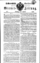 Wiener Zeitung 18260606 Seite: 1