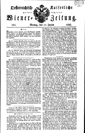 Wiener Zeitung 18260612 Seite: 1