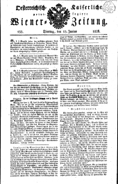 Wiener Zeitung 18260613 Seite: 1