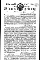 Wiener Zeitung 18260621 Seite: 1