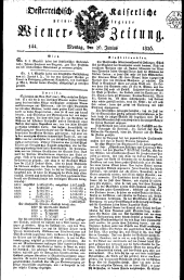 Wiener Zeitung 18260626 Seite: 1